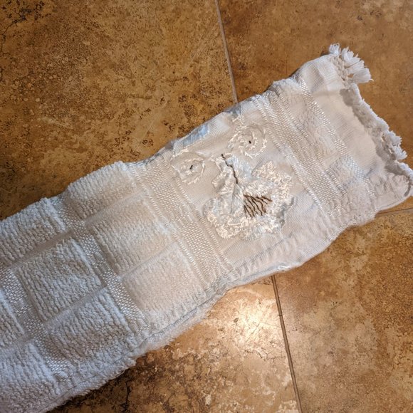 Rare White Robe- Hand Made in Belgium- Beautiful Beadwork- Heavy Weight - Size L - Picture 9 of 10